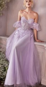 COPY - Purple lilac, blush pink, blue, gold, burgundy strapless tulle long flor…